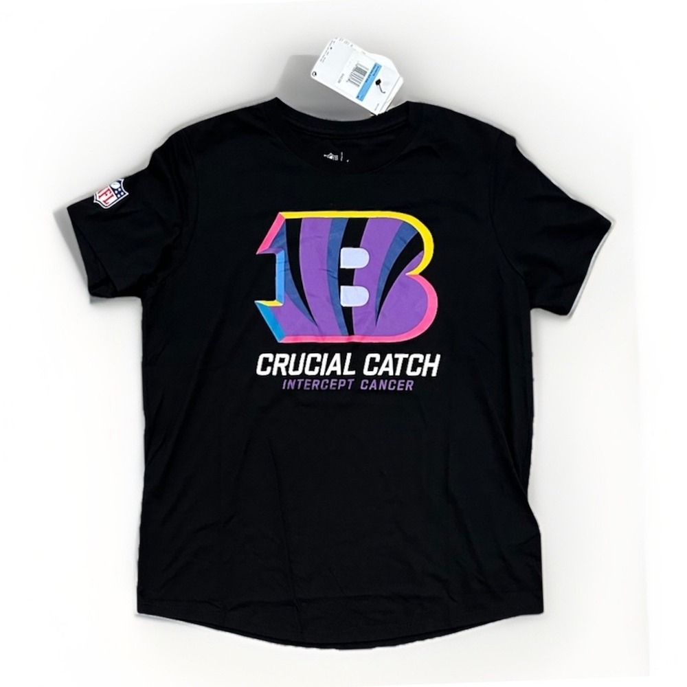 Nike Cincinnati Bengals Women's 2024 NFL Crucial Catch Tri-Blend T-Shirt, Medium